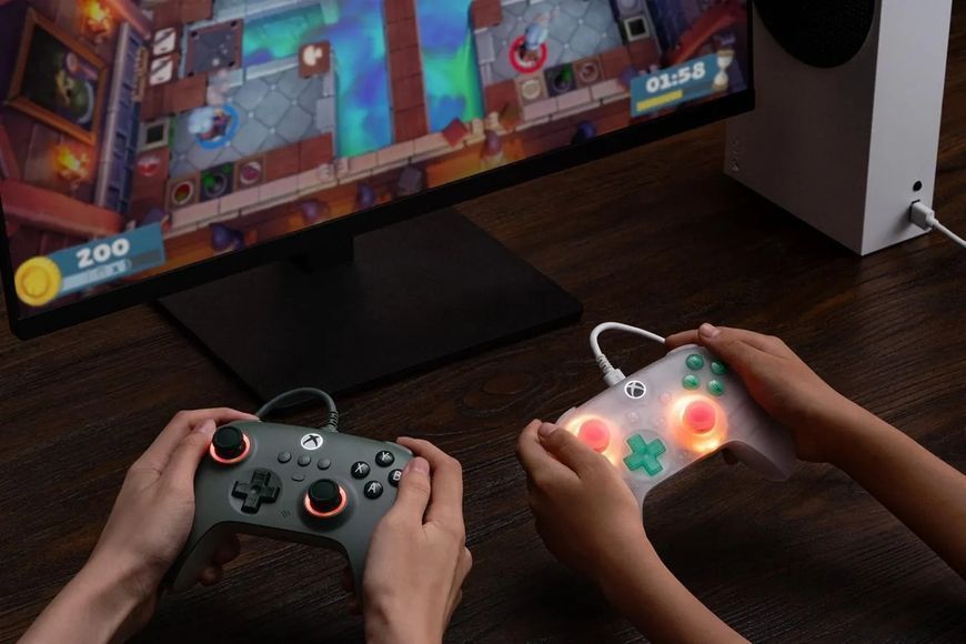 Контролер 8BitDo Ultimate Mini із дротом для Xbox, ПК, зелений EURO_1349970 фото