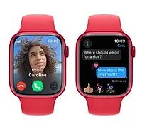 Apple Watch 9 45/(продукт) Червоний алюміній/червоний спортивний діапазон M/L LTE 1180410 фото