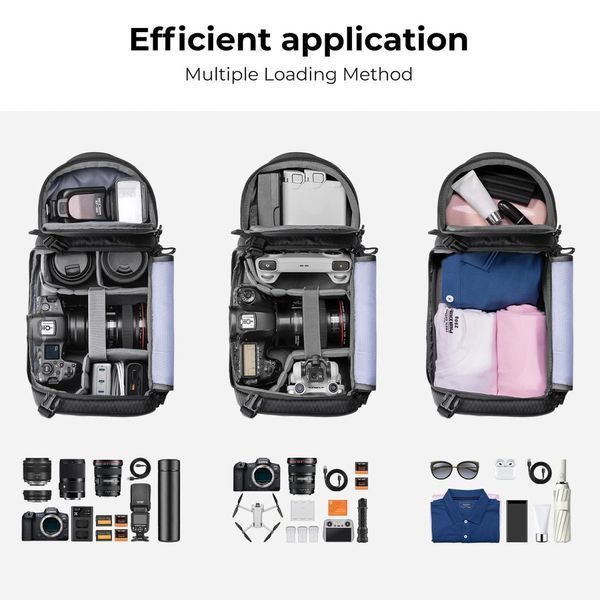 Рюкзак K&F Beta Messenger 10 л черный EURO_1358362 фото