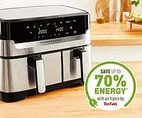 Fryer non fat tefal Ey905d10 Подвійний Легкий Fry & Гриль SS EU DNN_1476949 фото