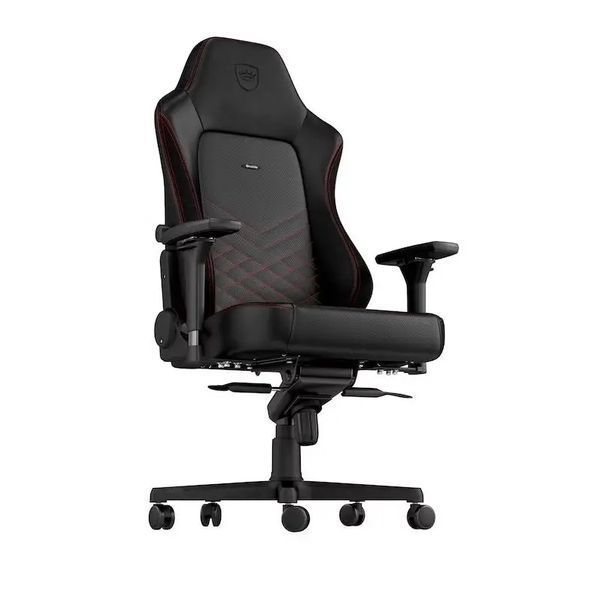 Крісло Noblechairs HERO чорне з червоним геймерське до 150 кг штучна шкіра чорний із червоним EURO_1305070 фото