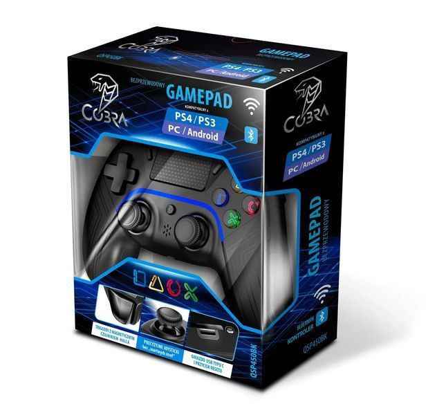 Контролер Cobra QSP450 для PS4, PS3, ПК, Android Бездротовий EURO_1286861 фото