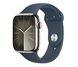 Apple Watch 9 45/Silver Steel/Storm Blue Sport Band M/L LTE 1180445 фото 1