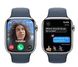 Apple Watch 9 45/Silver Steel/Storm Blue Sport Band M/L LTE 1180445 фото 6