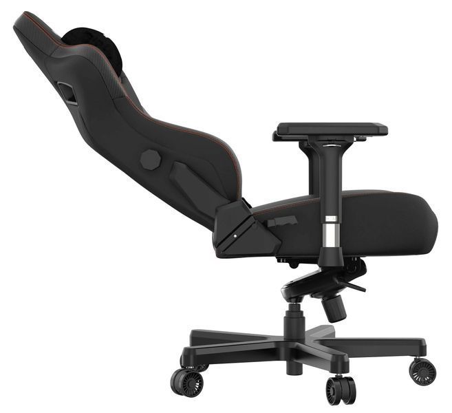 Геймерское кресло Anda Seat Kaiser 3 L до 150 кг, кожа ECO, черное EURO_1319230 фото