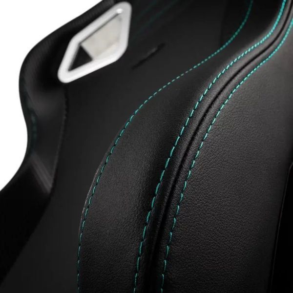 Крісло Noblechairs EPIC Mercedes-AMG Petronas F1 Team ігрове до 120 кг, шкіра ECO High Tech чорна EURO_1305082 фото