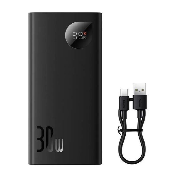 Зовнішній акумулятор Baseus PPAD040101 Adaman2 10000mAh 30W Чорний EURO_1279259 фото