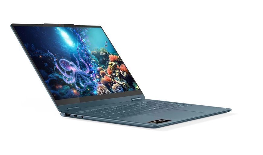 Ноутбук 2в1 Lenovo Yoga 7 2-в-1 14AKP10 OLED 14' Ryzen AI 7 350 16 ГБ ОЗУ 512 ГБ SSD Win11 Зеленый(83JR003QPB) EURO_1356472 фото