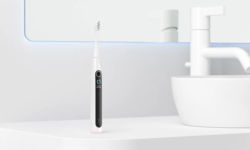Звукова зубна щітка Oclean X Lite сірого кольору EURO_1341805 фото
