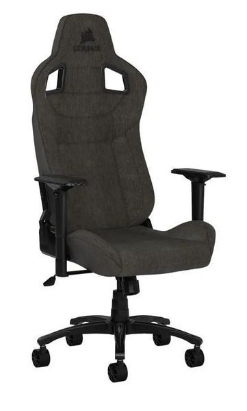 Крісло Corsair T3 Rush для ігор до 120 кг, тканина, темно-сірий EURO_1224691 фото