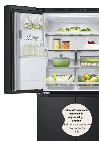 Холодильник LG InstaView GMG860EPBE Полностью No Frost 178,7 см Встроенный водонагреватель Дистанционное управление Матовый темно-графит EURO_1319771 фото