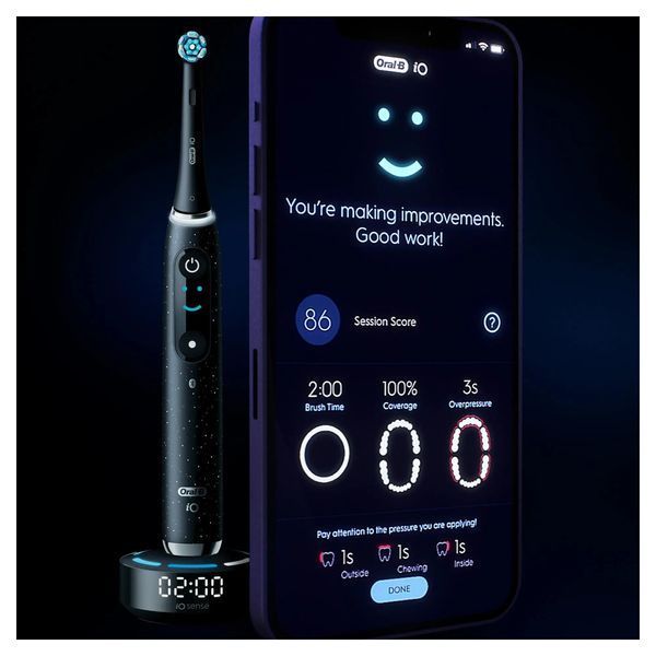 Магнитная зубная щетка Oral-B iO Series 10 Cosmic Black EURO_1273385 фото