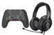 Pad Subsonic SA5716-1 беспроводной светодиодный контроллер черный для PS5, ПК беспроводной черный + наушники LucidSound LS10P EURO_1356202 фото 1