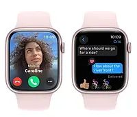 Apple Watch 9 45/Рожевий алюміній/світло -рожевий спортивний смуга M/L GPS 1180330 фото