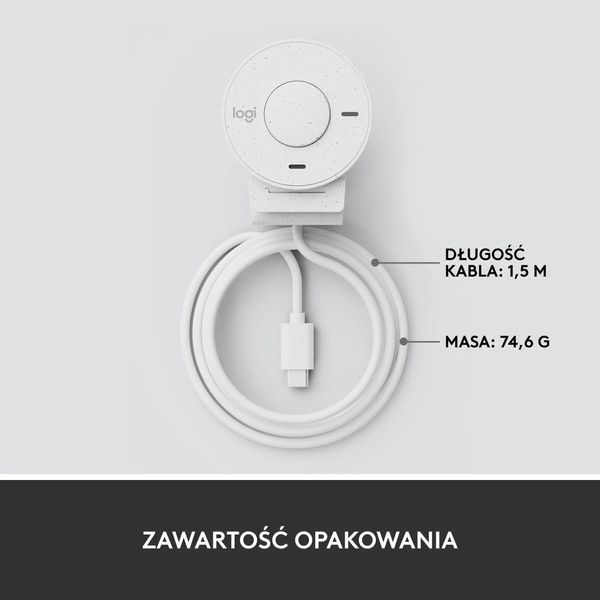 Веб-камера Logitech Brio 300 белая EURO_1284941 фото