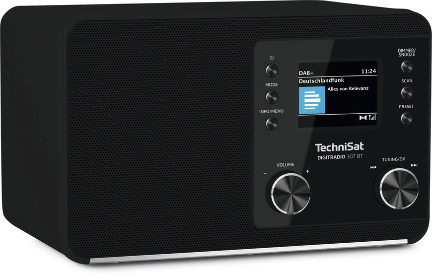 Радіоприймач TechniSat DigitRadio 307 BT FM DAB+ Bluetooth чорний EURO_1316165 фото