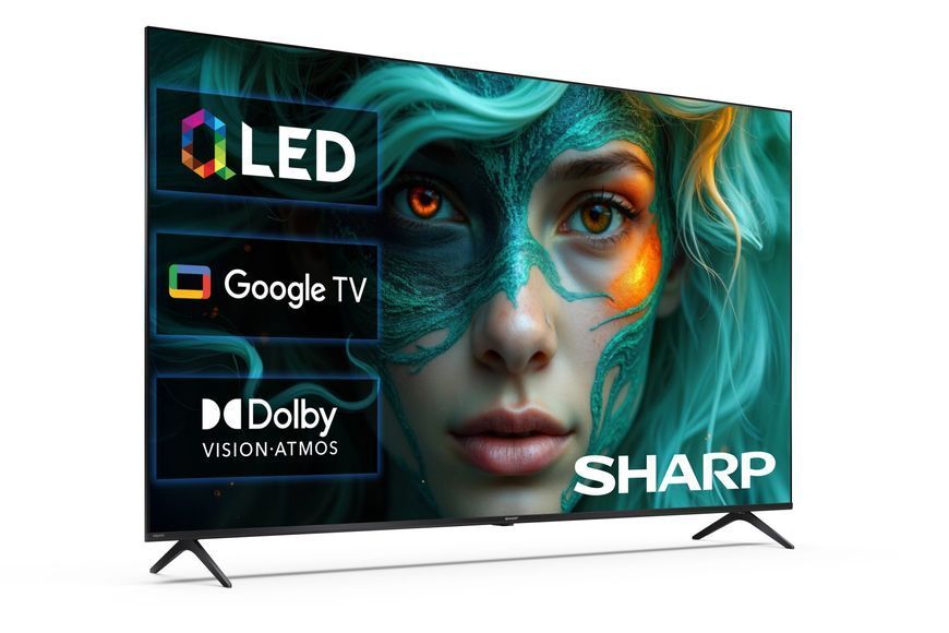 Телевізор Sharp 55HP5765E 55' QLED 4K Google TV Dolby Vision Dolby Atmos HDMI 2.1 DVB-T2 EURO_1360992 фото