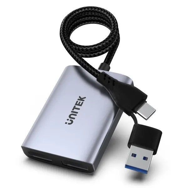 Адаптер Unitek V1427A01 USB/C/A на 2x HDMI EURO_1319815 фото