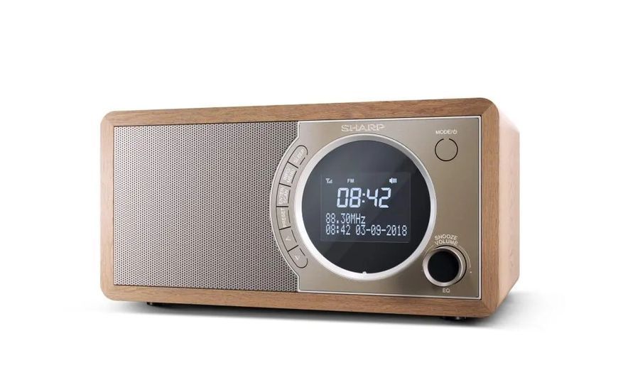 Радіоприймач Sharp DR-450 FM-радіо DAB+ Bluetooth Коричневий EURO_1185625 фото