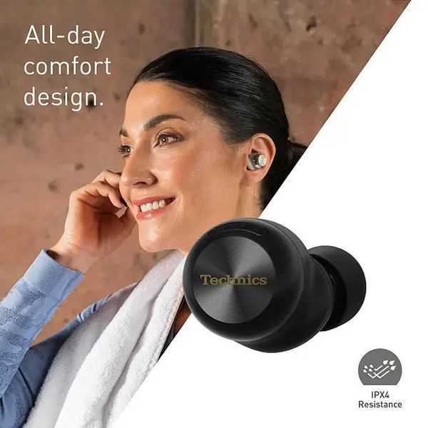 Technics EAH-AZ100E-K Беспроводные наушники-вкладыши Bluetooth 5.3 Черные EURO_1339372 фото