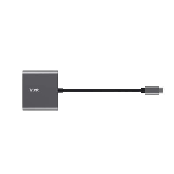Хаб USB Trust Dalyx 3в1 USB-C Серый EURO_1318672 фото
