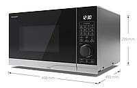 Микроволновка с грилем и конвекцией Sharp YC-PC254AE-S DNN_1473198 фото