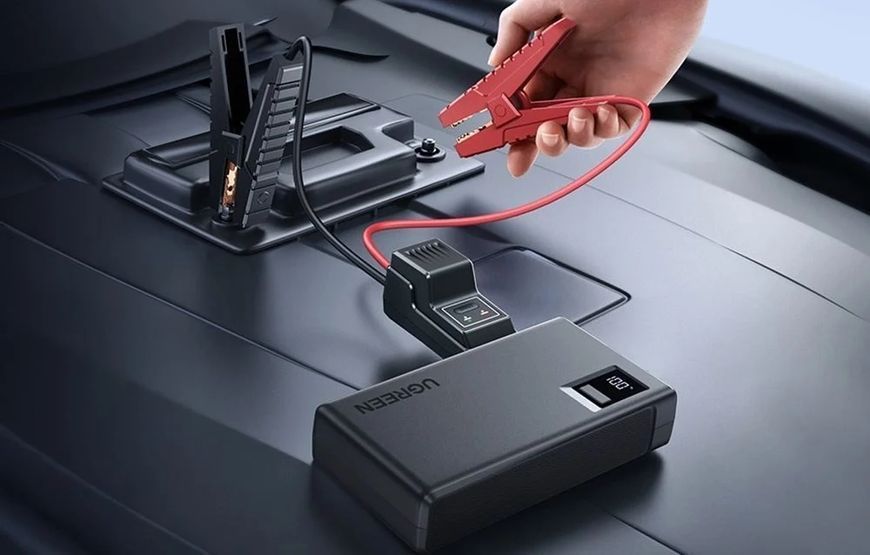 Зовнішній акумулятор UGREEN Jump starter ES702 12000mAh, 1000A, LED, USB-C + USB EURO_1342468 фото