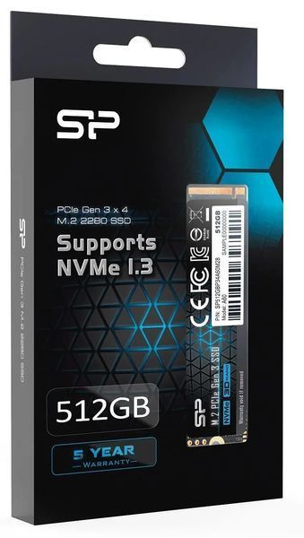 Диск Silicon Power P34A60 512GB M.2 2280 EURO_1205483 фото