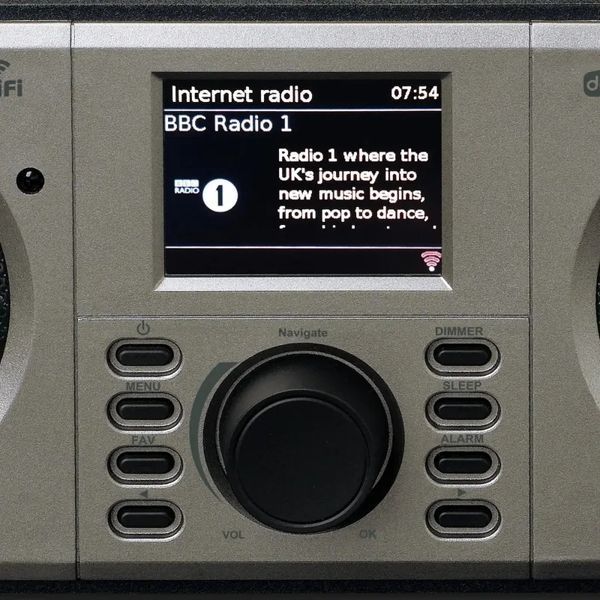 Радіоприймач Lenco DIR-141BK FM-радіо DAB+ Інтернет Bluetooth Чорний та сріблястий EURO_1285774 фото