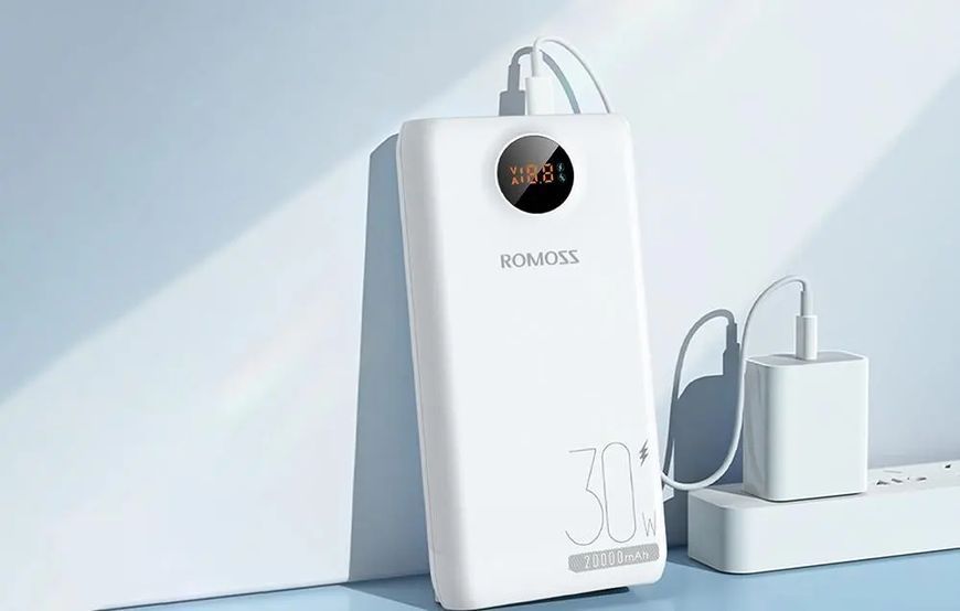 Powerbank Romoss SW20S Pro 20000mAh 30W Білий EURO_1310167 фото