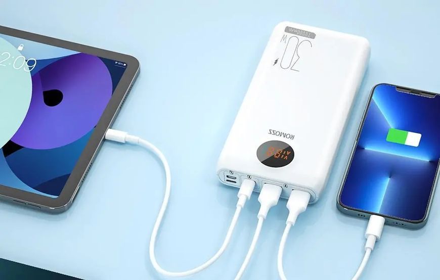 Powerbank Romoss SW20S Pro 20000mAh 30W Білий EURO_1310167 фото