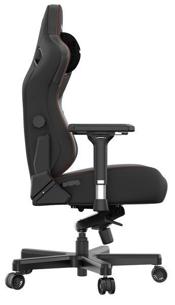 Крісло Anda Seat Kaiser 3 XL для геймерів до 200 кг, шкіра ECO, чорне EURO_1319231 фото