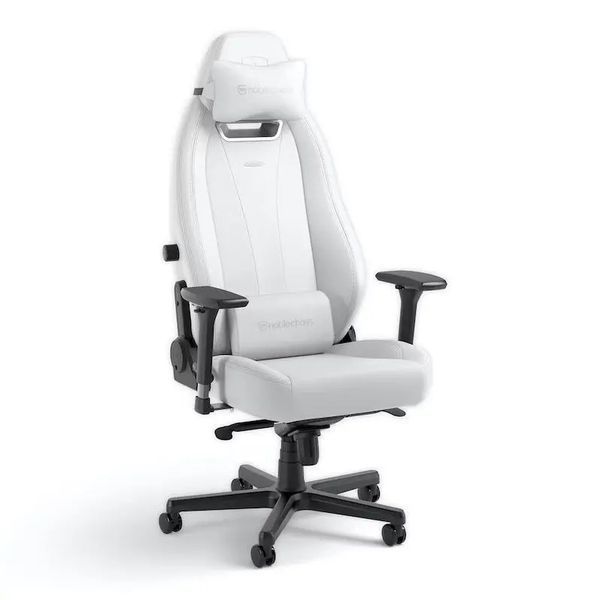 Кресло Noblechairs LEGEND White Edition для игры до 150 кг, кожа ECO High Tech, белое EURO_1305111 фото
