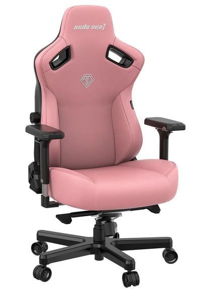 Крісло Anda Seat Kaiser 3 L ігрове до 150 кг Шкіра ECO Рожевий EURO_1319251 фото