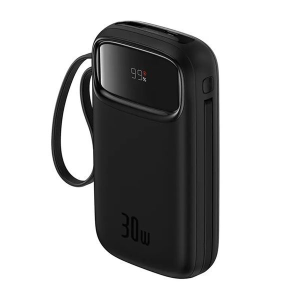 Baseus P10055009113-00 QPow 2 Power Bank с кабелем USB-C 20000 мАч 30 Вт Черный EURO_1339796 фото