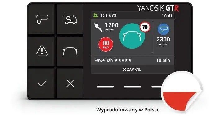 Дорожной коммуникатор YANBOX Yanosik GTR + 2 года подписки EURO_1355574 фото