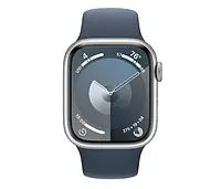 Apple Watch 9 41/Серебряный алюминий/Storm Blue Sport Band S/M LTE 1180274 фото