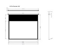 Екран Avtek Hand 107 '230x144 16:10 Білий матовий білий 337634 фото