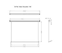 Электрический экран Avtek 88 '180x135 4: 3 Матово -белый 338027 фото