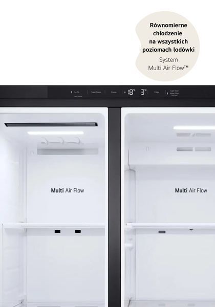 Льдник LG SBS GSJC40EPPE Повна No Frost 179см Диспенсер для води Темний графіт матовий EURO_1329592 фото