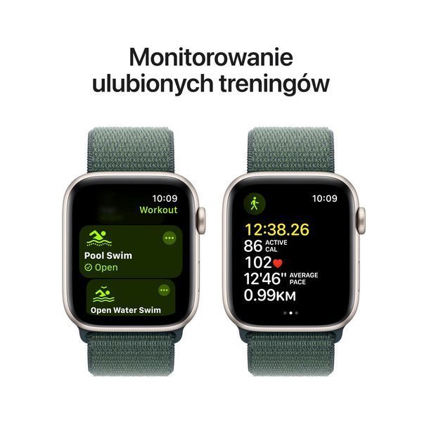 Apple Watch SE 2-го покоління GPS 40 мм алюмінієвий корпус Moonlight спортивний ремінець Mountain Lake EURO_1328257 фото