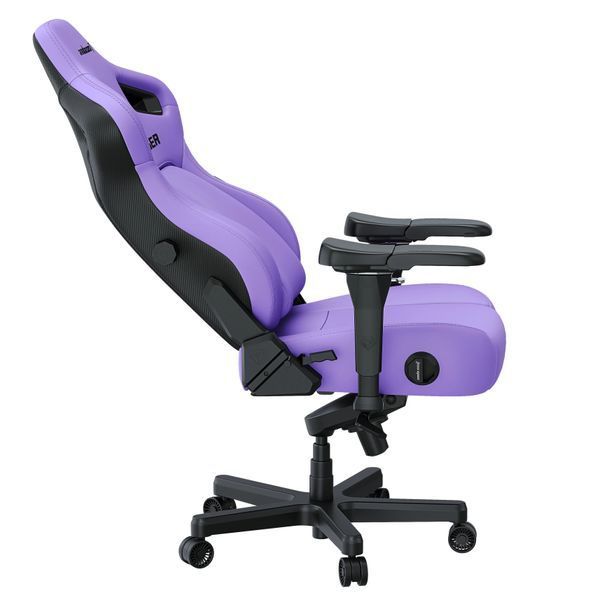 Крісло Anda Seat Kaiser 4 XL Ігрове до 200кг Шкіра Eco Пурпурова EURO_1329495 фото