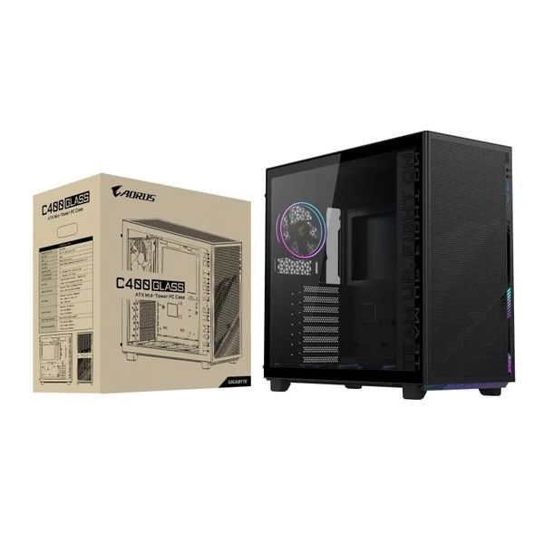 Корпус Gigabyte Aorus C400 Glass ARGB Чорний EURO_1337355 фото
