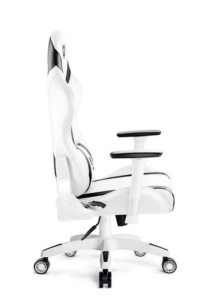 Кресло Diablo Chairs X-Horn 2.0 стандартный размер для игр до 160 кг, искусственная кожа, бело-черный EURO_1225280 фото