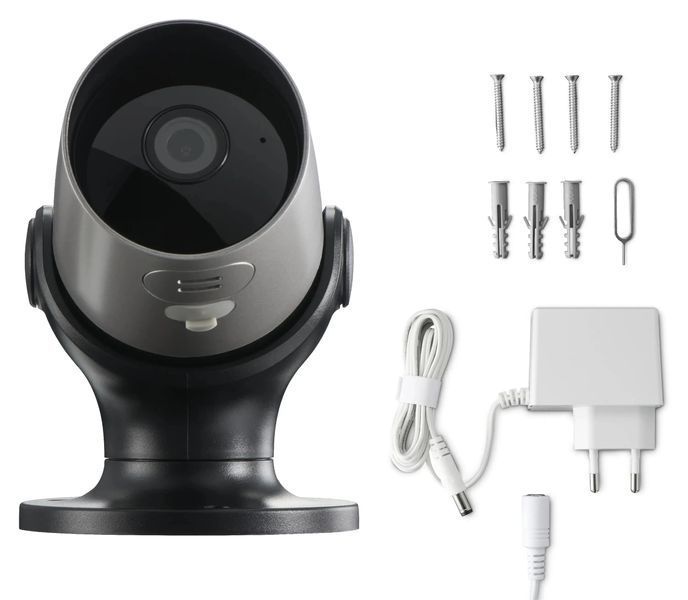 Камера Hama 176646 Wi-Fi з датчиком руху та нічним баченням 1080p Срібляста EURO_1336783 фото