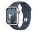 Apple Watch 9 41/Серебряный алюминий/Storm Blue Sport Band M/L LTE 1180355 фото 1