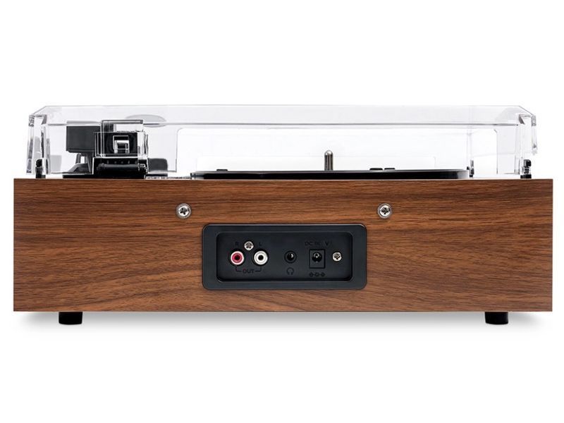 Грамофон Victrola Eastwood II VTA-74-WLN-INT з ручним ремінним приводом, Bluetooth, горіхове дерево EURO_1356020 фото