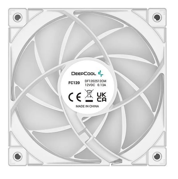Набір вентиляторів DeepCool FC120 120мм 3шт. Білий EURO_1331005 фото